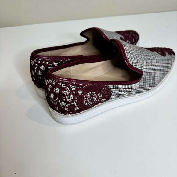 Karl Lagerfeld Paris CARLYN Plaid Slip On Sneaker - Picture 2 of 10